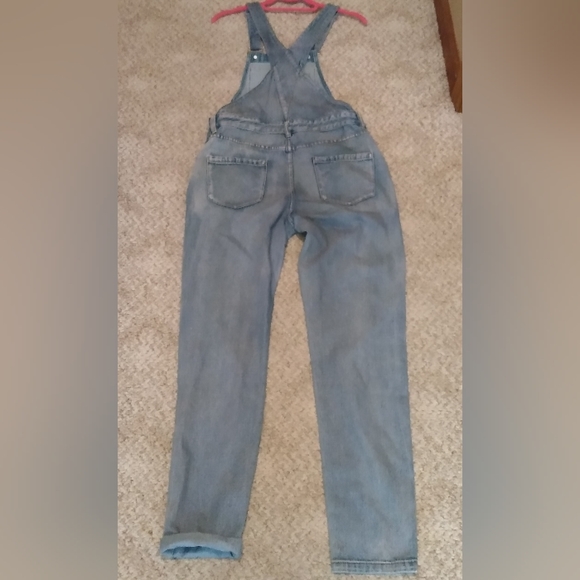 Denim, distressed overalls from 12th tribe - Picture 2 of 3